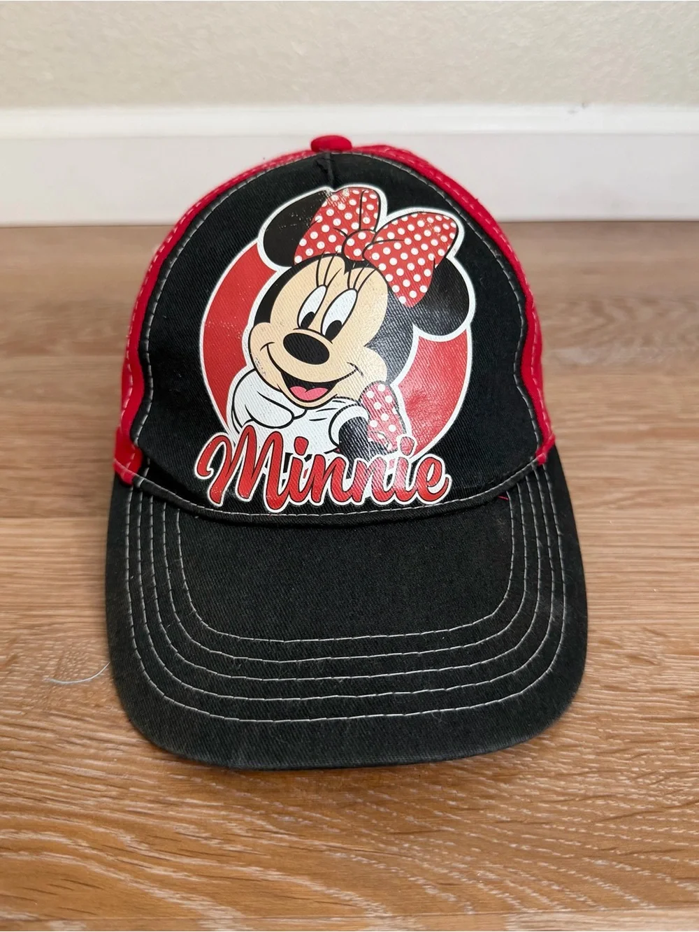 Disney BUNDLE (4) Minnie Mouse Toddler Baseball Cap Hat, Size 3T - 5T